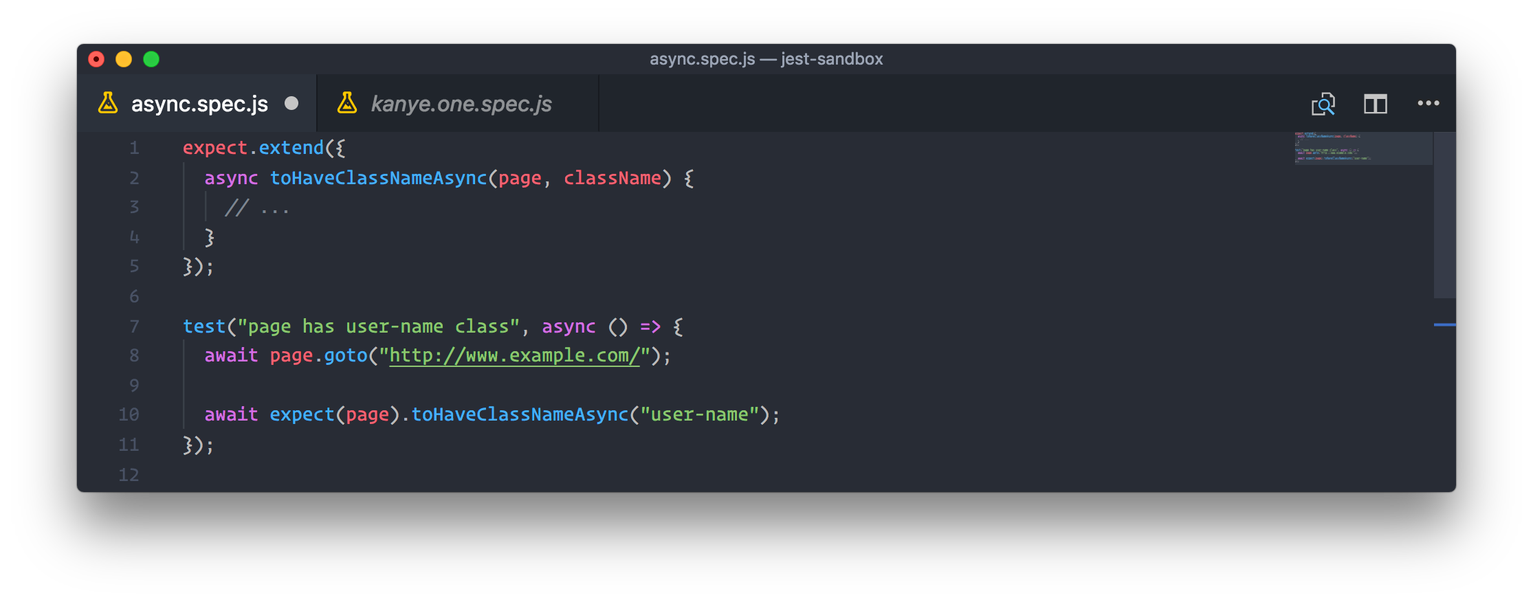 Custom asynchronous matchers in action